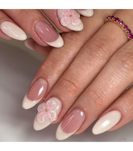 NA038 - Simple French White Edge Glam Nails NA038 - Simple French White Edge Glam Nails